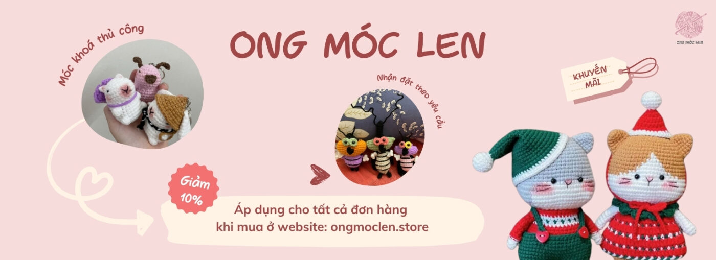 banner ong móc len
